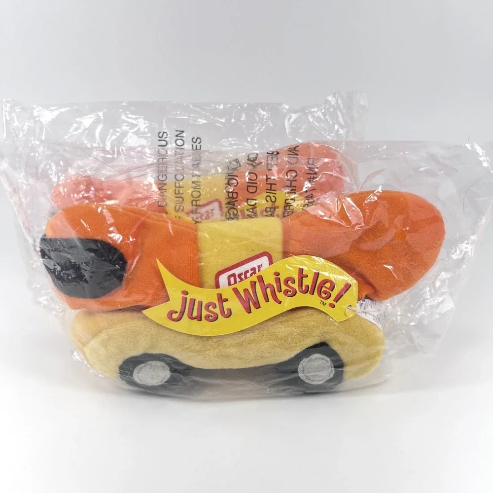Lot 2 Oscar Mayer Wienermobile Plush Beanie‎ Cars 'Just Whistle' Promo Sealed